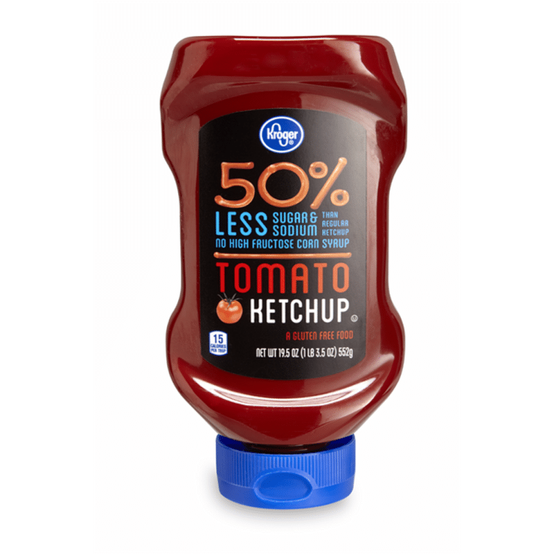 Kroger 50 Less Sugar & Sodium Ketchup (19.5 oz) Instacart