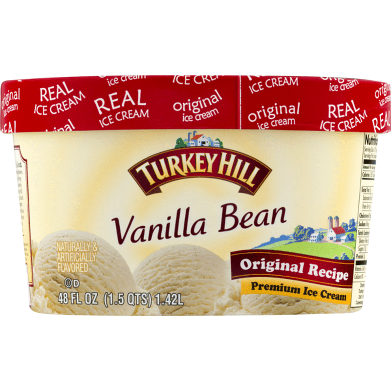 Turkey Hill Ice Cream, Premium, Vanilla Bean (48 oz) - Instacart