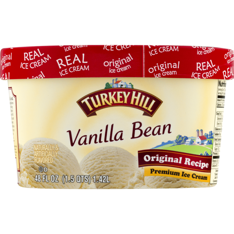 Turkey Hill Ice Cream, Premium, Vanilla Bean (48 oz) Instacart