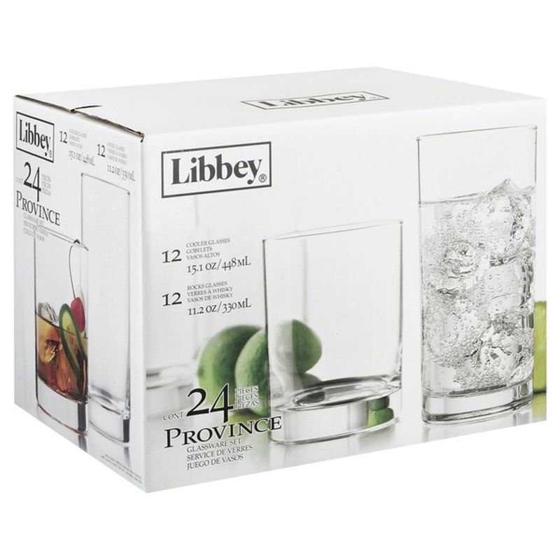 Libbey Glassware Set, Province, 24 Pieces (1 each) from Big Lots