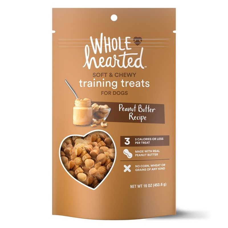 Whole Hearted Grain Free Peanut Butter Training Dog Treats (16 oz