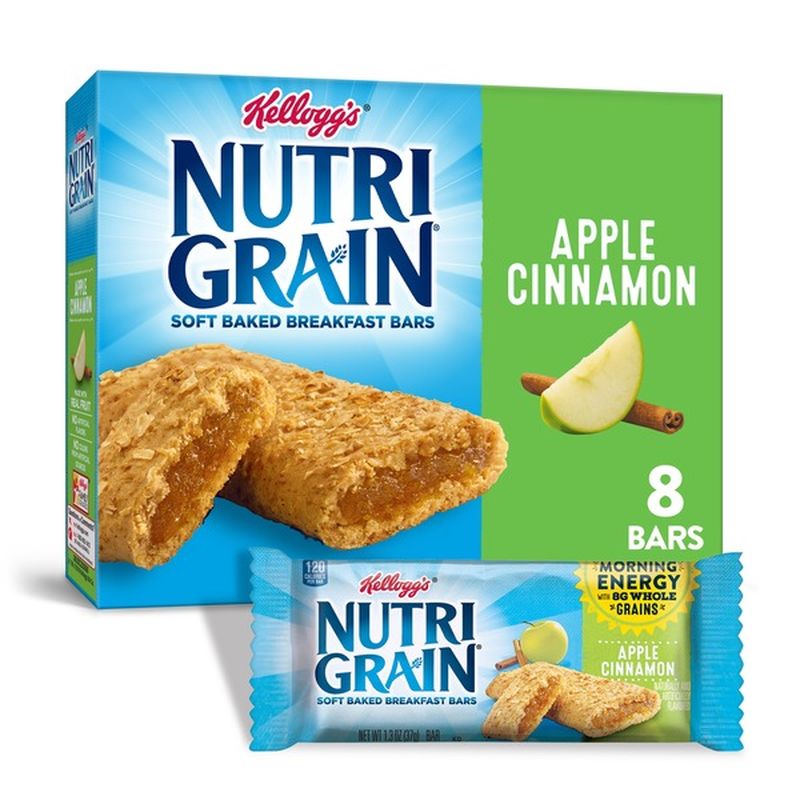 Kellogg's NutriGrain Soft Baked Breakfast Bars Apple Cinnamon (10.4 oz