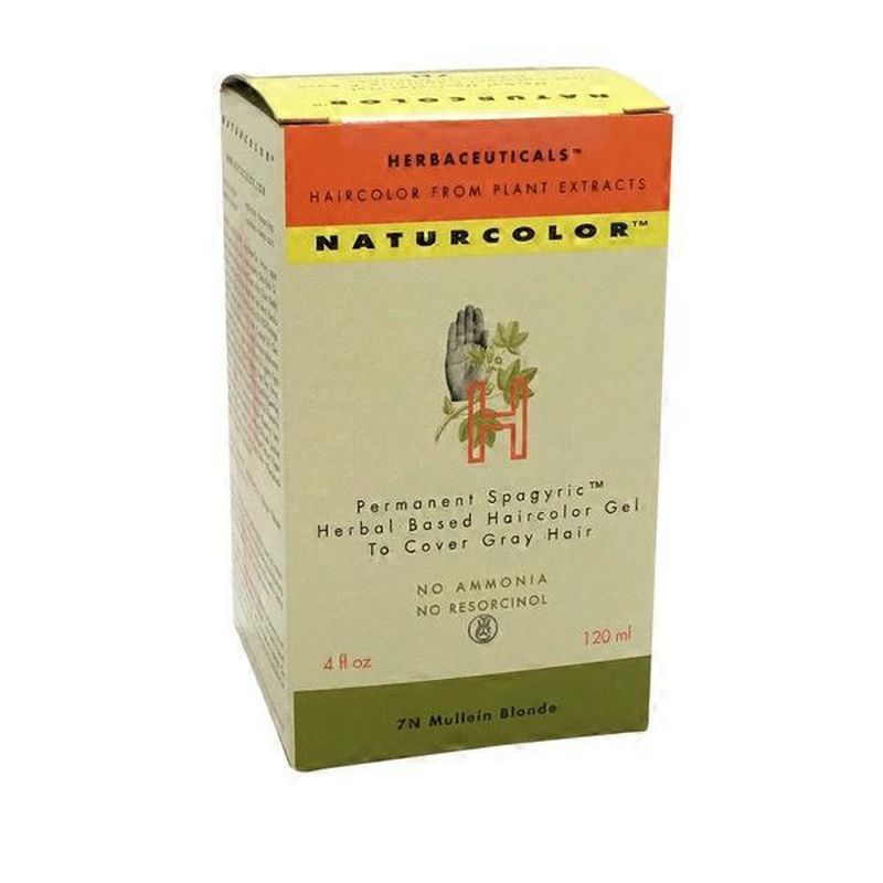Naturcolor Permanent Spagyric Herbal Based Hair Color Gel, 7N Mullein