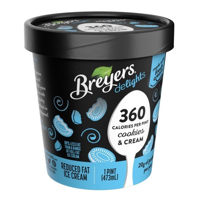 Breyer's Reduced Fat Ice Cream Cookies And Cream (16 oz) from Safeway