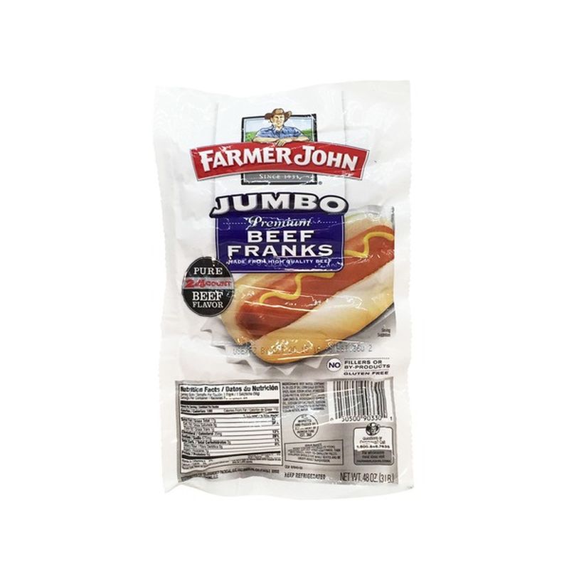 Farmer John Jumbo Premium Beef Franks (48 oz) from Smart & Final