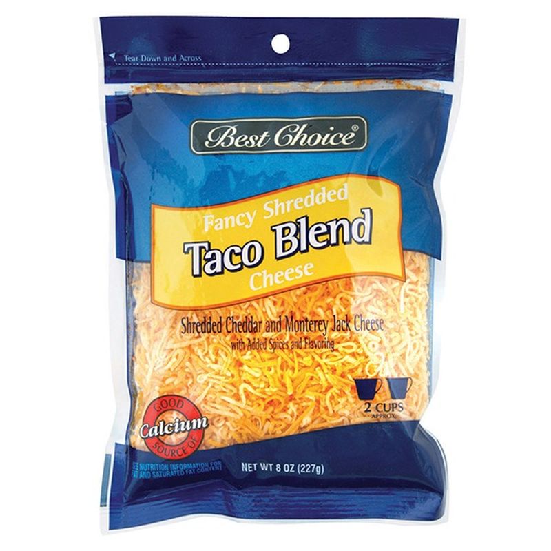 Best Choice Fancy Shredded Taco Blend Cheese (8 oz) Instacart