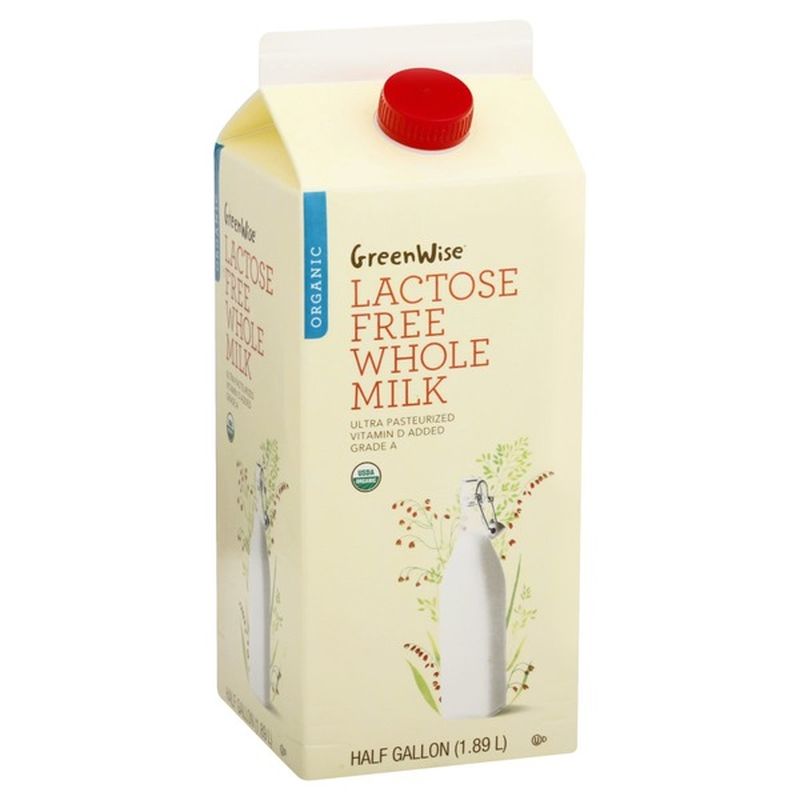 GreenWise Whole Organic Lactose Free Milk 0.5 gl BOX (0.5 gal) from