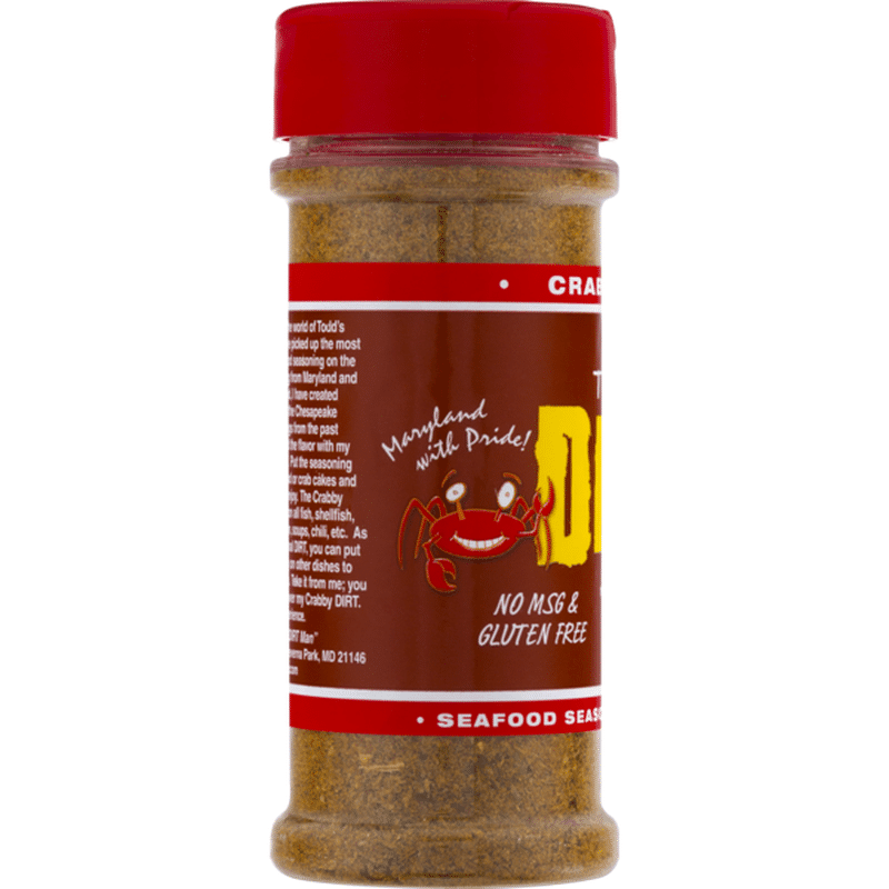 Todd's Dirt Crabby Dirt Seafood Seasoning & Zesty Rub (3.3 oz) Instacart