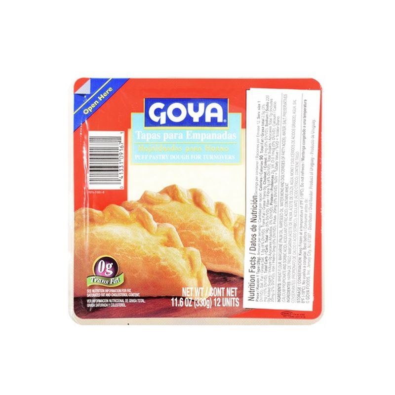 Goya Empanadas Puff Pastry Dough For Turnovers 11 6 Oz Instacart