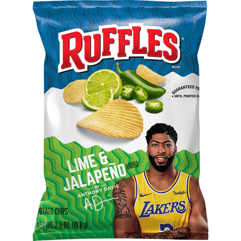 Ruffles Potato Chips, Lime & Jalapeno Flavored (2.5 oz) Instacart