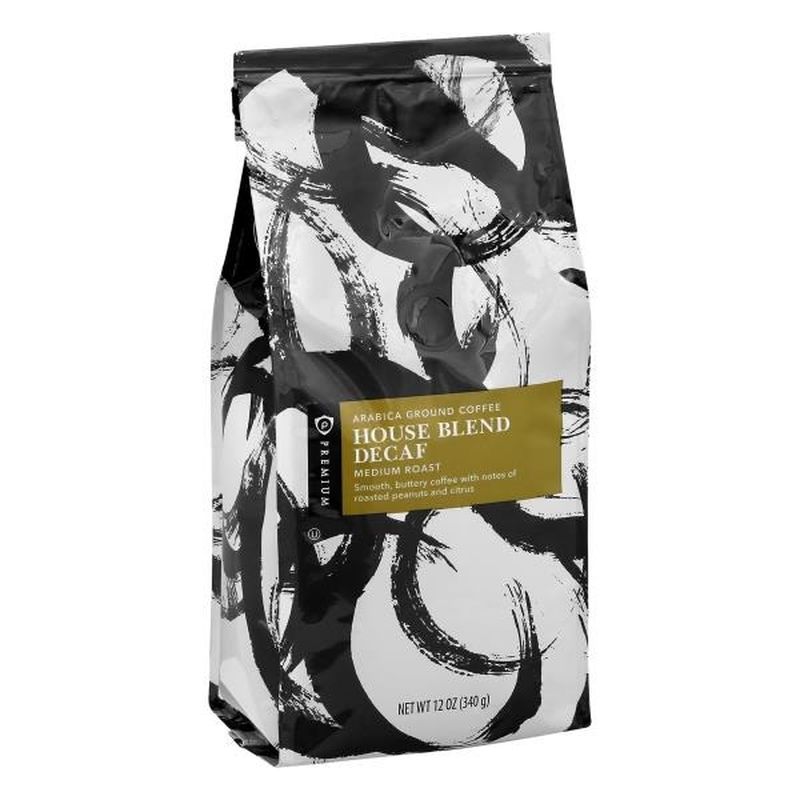 Publix Premium Coffee, Ground, Medium Roast, House Blend, Decaf (12 oz