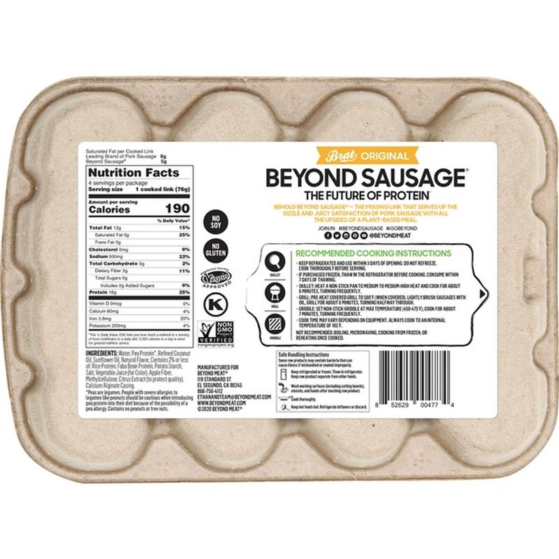 Beyond Meat Original Brat Plant-Based Sausages