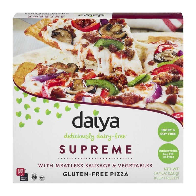 Daiya Pizza, GlutenFree, Thin Crust, Supreme (19.4 oz) from Fred Meyer