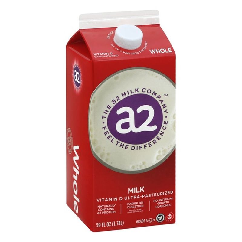 a2 Milk, Whole, Vitamin D (59 oz) Instacart