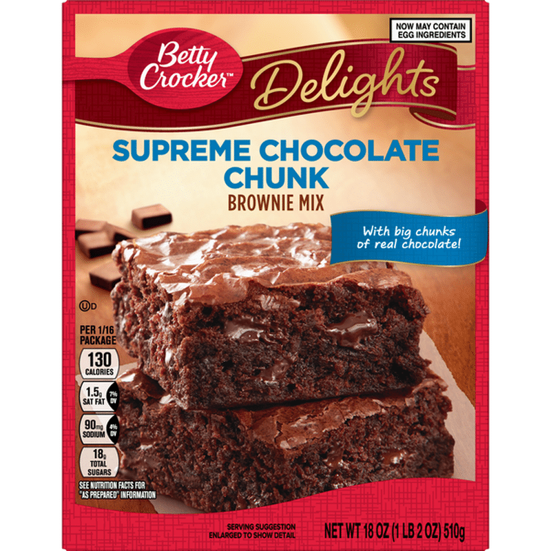 Betty Crocker Brownie Mix Supreme Chocolate Chunk 18 Oz Instacart