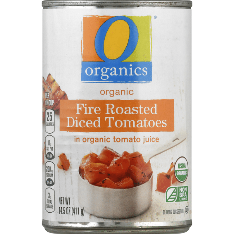 O Organics Diced Tomatoes Fire Roasted 14 5 Oz Instacart