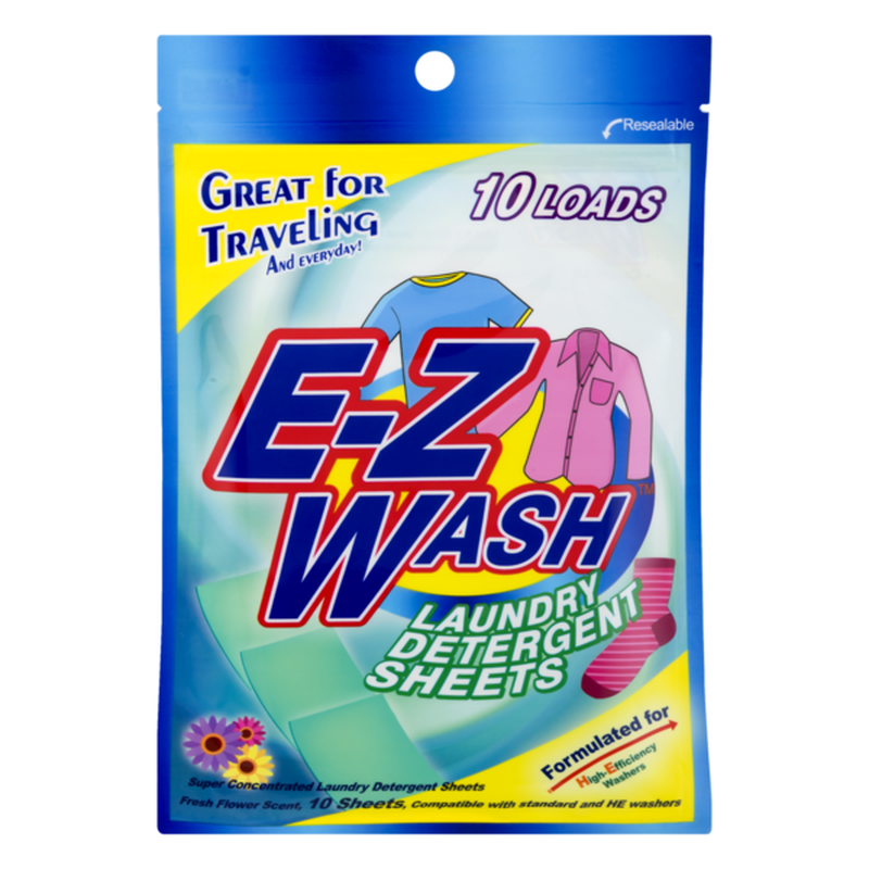 EZ Wash Laundry Detergent Sheets Fresh Flower (10 ct) Instacart