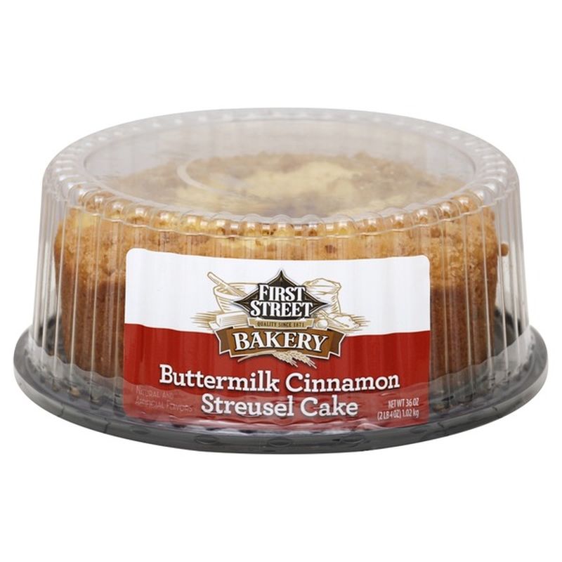 First Street Buttermilk Flavored Cinnamon Streusel Cake (36 oz) from