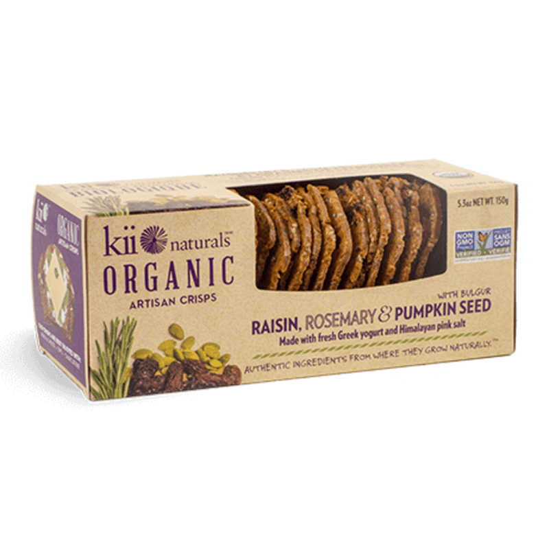 Kii Naturals Raisin Rosemary Pumpkin Seed Crackers 5 Oz Delivery Or Pickup Near Me Instacart