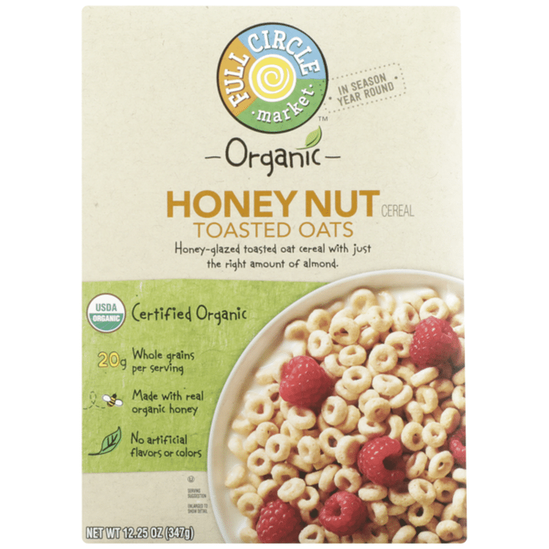 Full Circle Honey Nut Toasted Oats Cereal (12.25 oz) from Bashas' Instacart