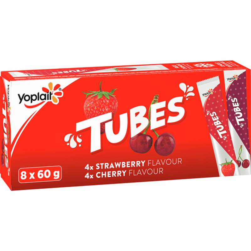 Yoplait Strawberry & Cherry Tubes Yogurt