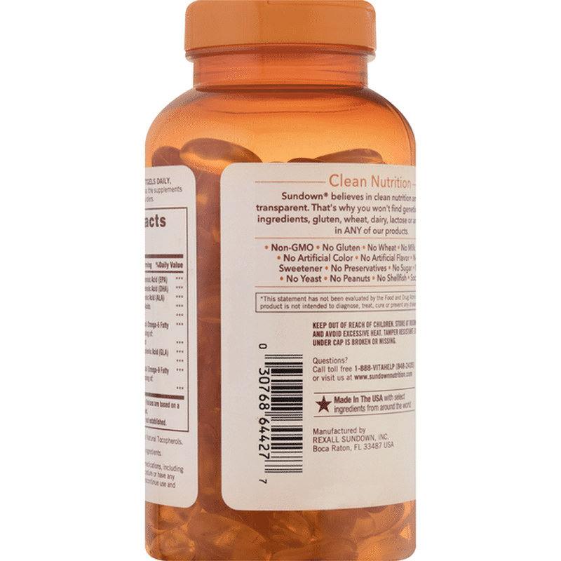 Sundown Omega 369, Softgels (200 each) Instacart