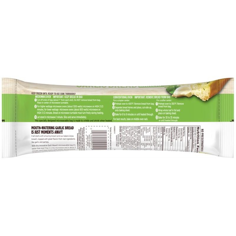 Pepperidge Farm® Frozen Garlic Microwaveable Garlic Bread (8 oz) from Kroger Instacart