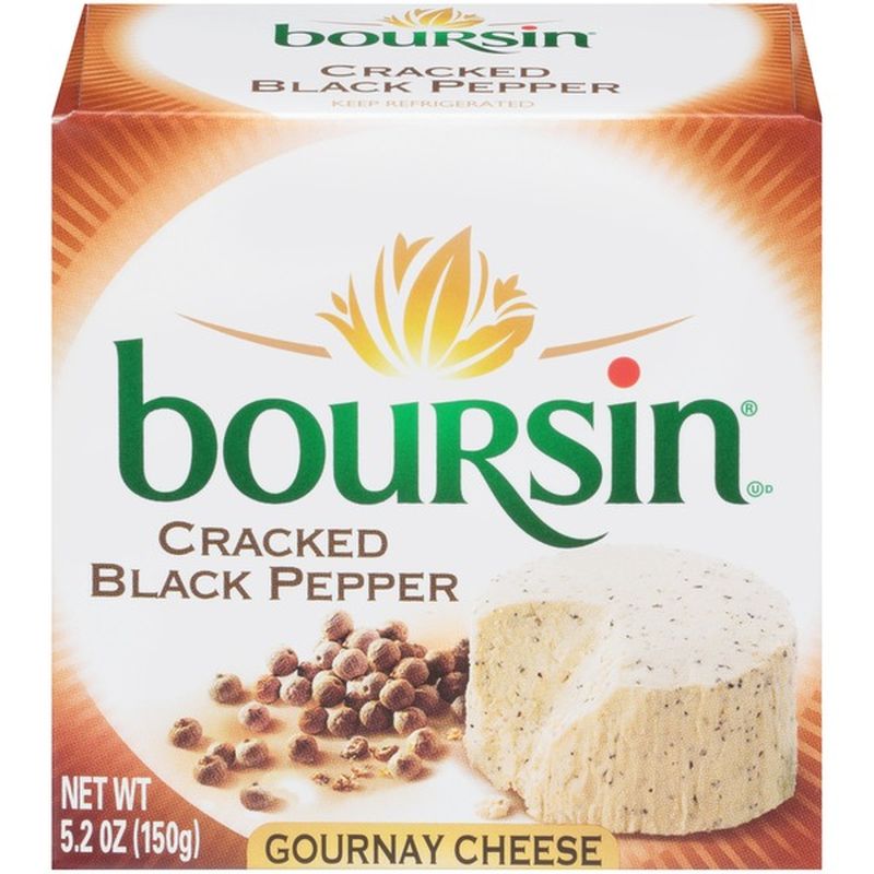 Boursin Cracked Black Pepper Gournay Cheese (5.2 oz) Delivery or Pickup