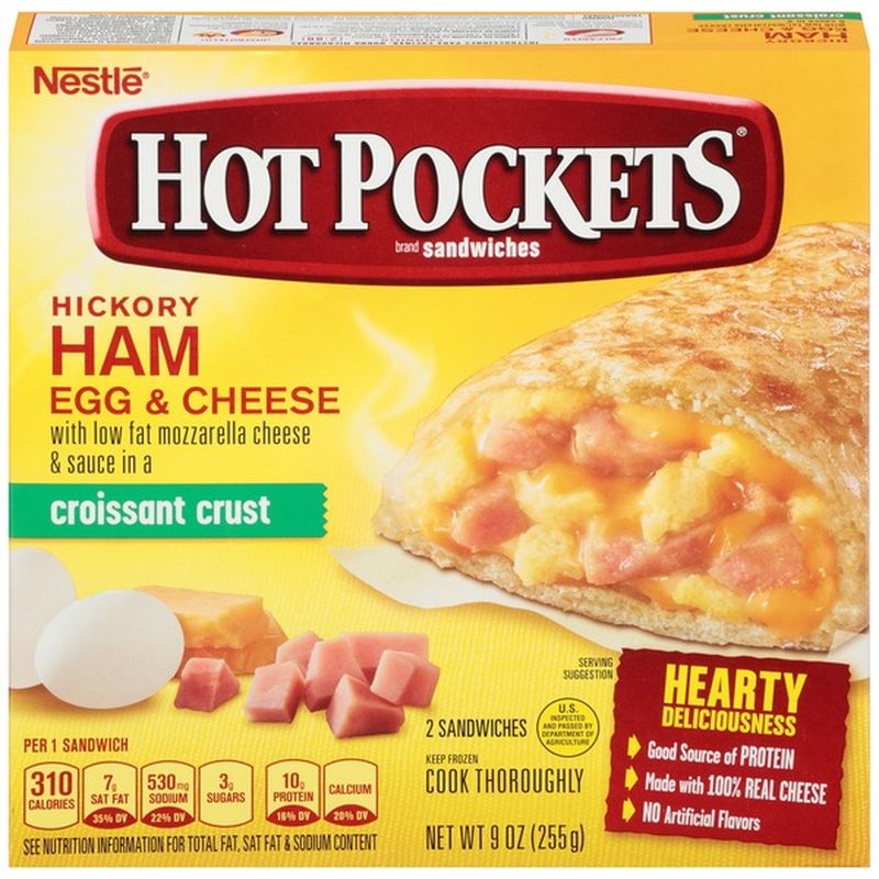 Hot Pockets Ham Egg Cheese Frozen Sandwiches 4 5 Oz Instacart