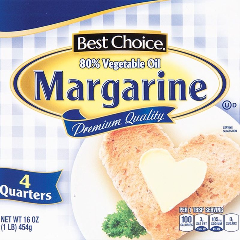 Best Choice 80 Vegetable Oil Margarine (16 oz) Instacart