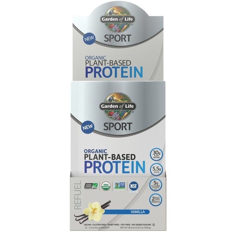 Garden of Life Organic Plant-Based Vanilla Protein