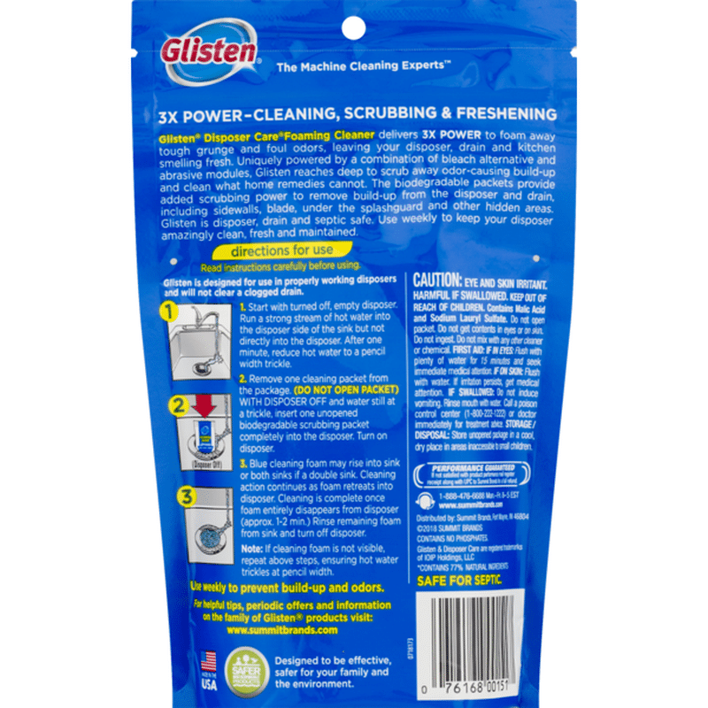 glisten disposer care