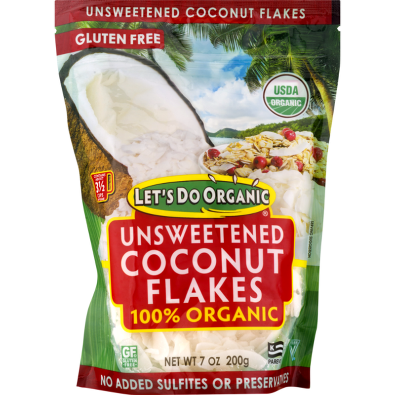 Let's Do Organic Coconut Flakes, Unsweetened (7 oz) Delivery or Pickup