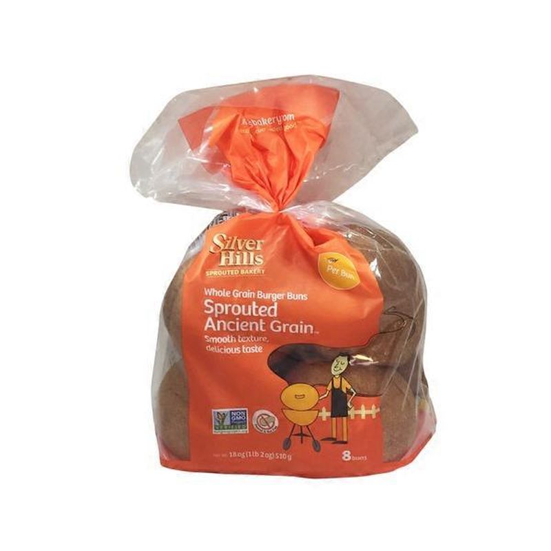 Silver Hills Sprouted Power Hamburger Sprouted Whole Grain Buns (18 oz