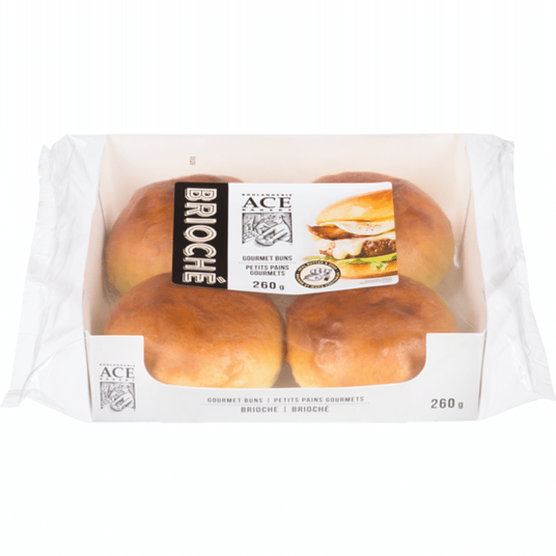 Ace Bakery Brioche Burger Buns (260 g) Instacart