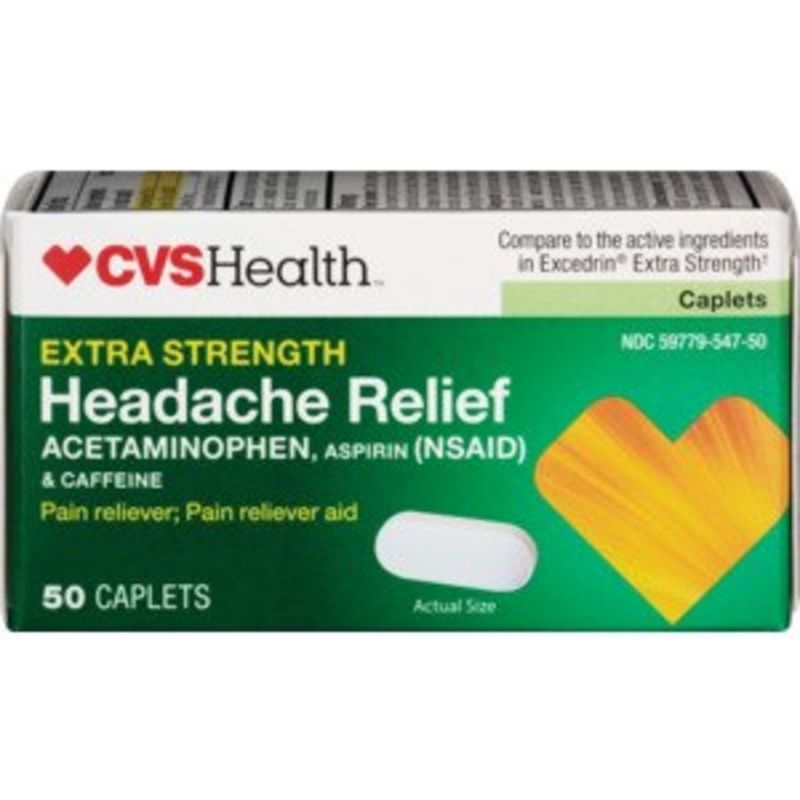CVS Pharmacy Headache Relief Coated Tablets Added Strength (50 ct