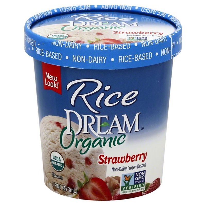 Rice DREAM Frozen Dessert, NonDairy, Strawberry (1 pt) Instacart