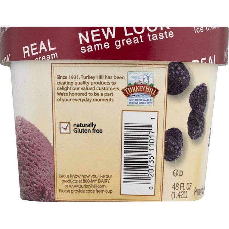 Turkey Hill Premium Ice Cream, Black Raspberry (48 oz) Instacart