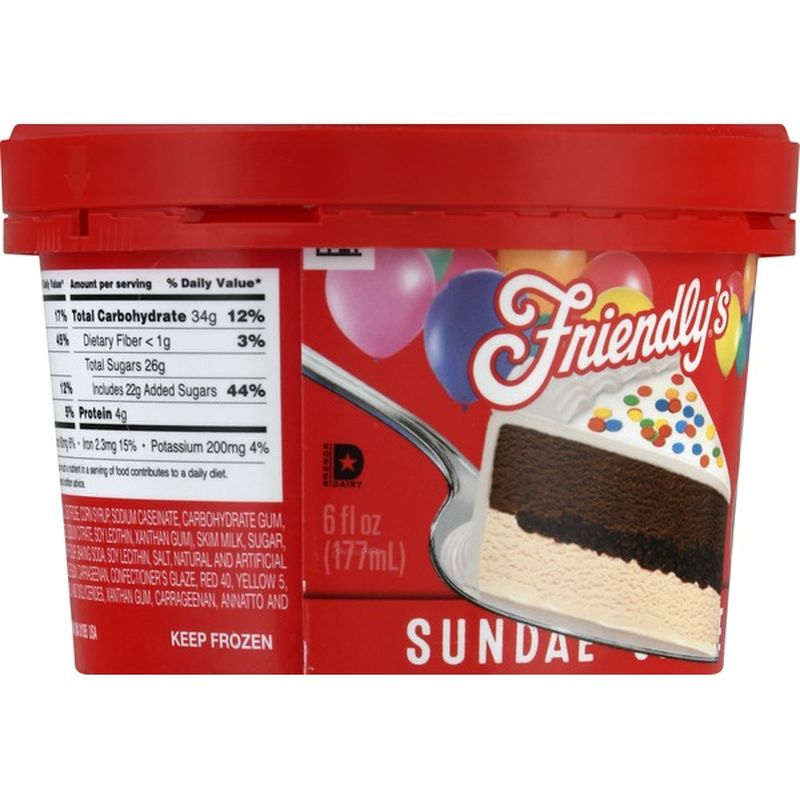 Friendly's Sundae, Ice Cream Cake (6 oz) from ShopRite - Instacart