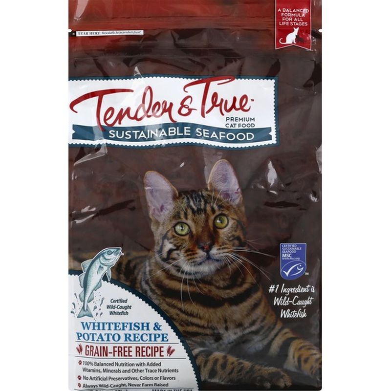Tender And True Pet Food Cat Food, Premium, Whitefish & Potato Recipe