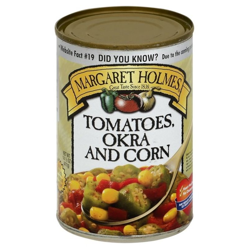 Margaret Holmes Tomatoes, Okra and Corn (14.5 oz) from Food Lion