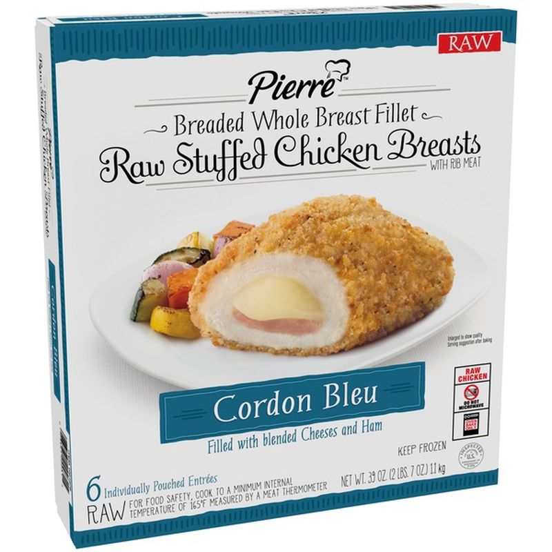 Pierre's Chicken Cordon Bleu, Raw (6.5 oz) Instacart