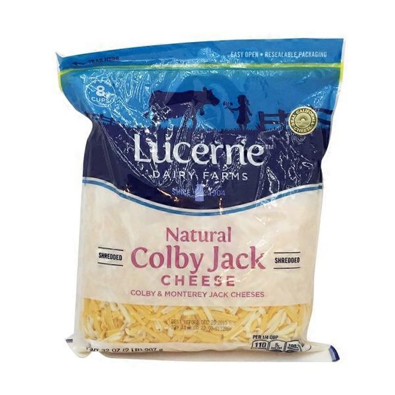Lucerne Shredded Cheese, Colby Jack, Family Size (32 oz) Delivery or