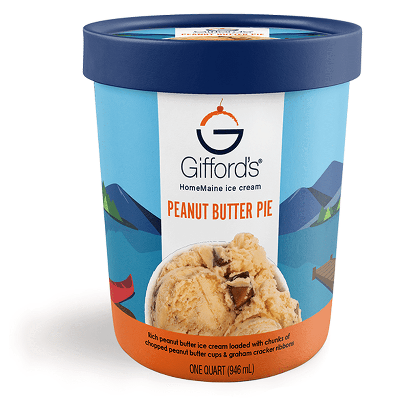 Giffords Homemaine Ice Cream Peanut Butter Pie 1 Qt Delivery Or Pickup Near Me - Instacart