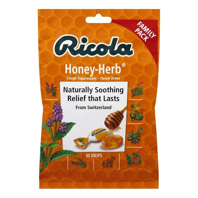Ricola HoneyHerb Cough Suppressant Throat Drops (50 each) from Lucky