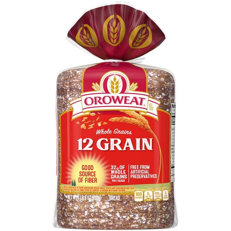 Brownberry/Arnold/Oroweat Whole Grains 12 Grain Bread (24 oz) from ...