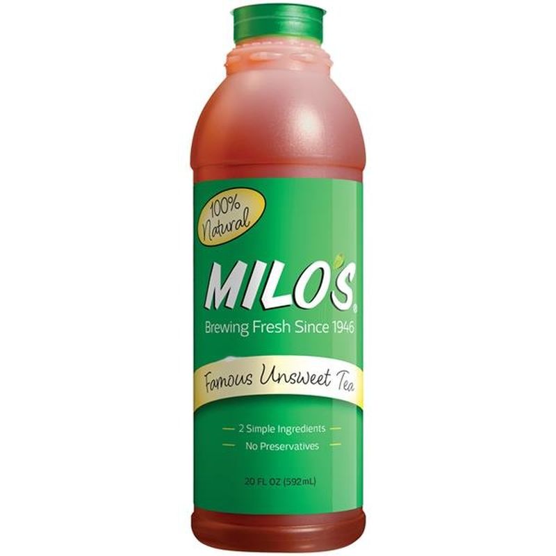 Milo's 100 Natural Famous Unsweet Tea (20 fl oz) Instacart