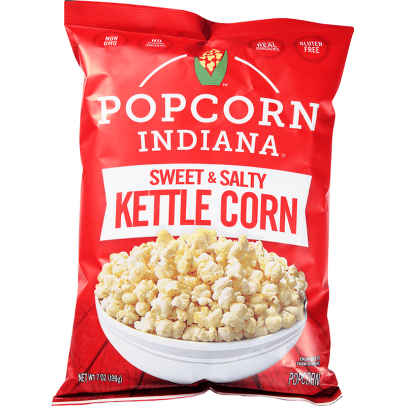 Popcorn Indiana Popcorn, Kettle Corn, Sweet & Salty (7 oz) Instacart