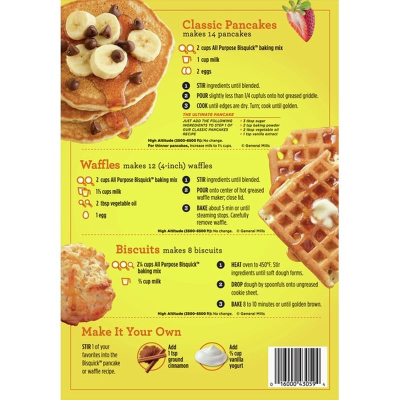 Bisquick Pancake & Baking Mix, All Purpose (96 oz) Instacart