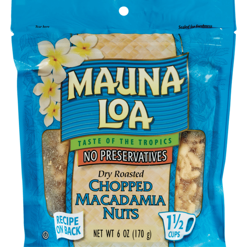 Mauna Loa Dry Roasted Chopped Macadamias With Sea Salt